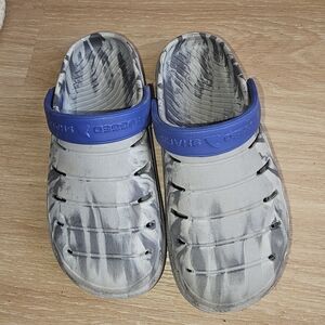 Kids Blue and Gray Clogs
